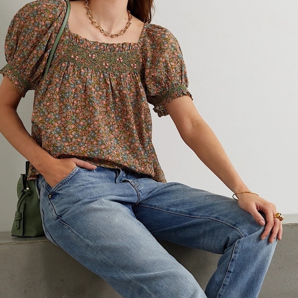 Doen Elba Top - Yellow Laurel Canyon Rose